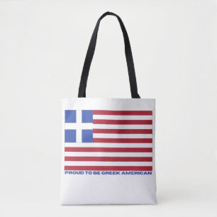BOLSO DE TELA ¡ORGULLOSO DE SER AMERICANO GRIEGO!