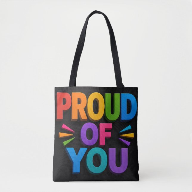 Bolso De Tela Orgulloso de ti (Anverso)