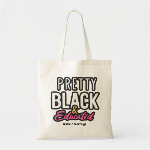 Bolso De Tela Orgulloso, Negro y Educado Celebra el Orgullo de l