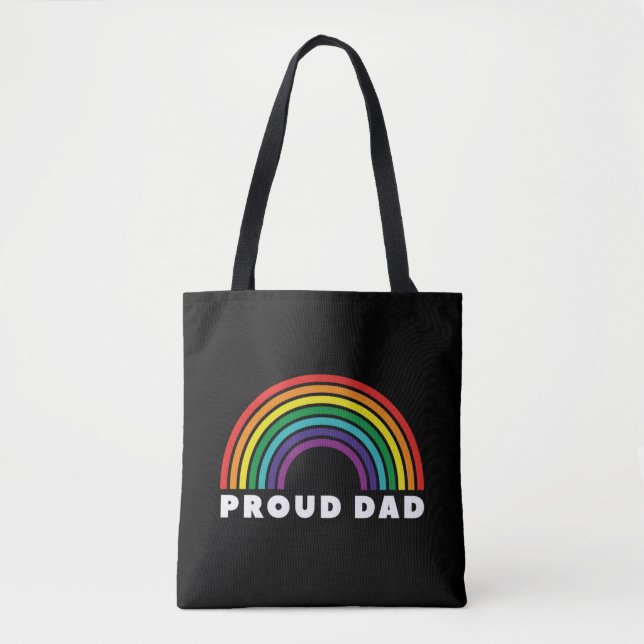 Bolso De Tela Orgulloso padre arcoiris (Anverso)