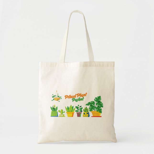 Bolso De Tela Orgulloso padre de planta (Frente)
