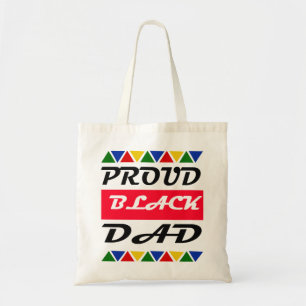 Bolso De Tela Orgulloso Papá Negro Junetdecimiento
