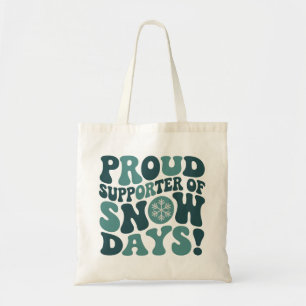 Bolso De Tela Orgulloso partidario de los días de nieve Profesor