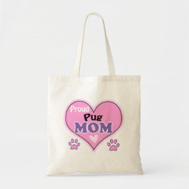 Bolso De Tela Orgulloso Pug Mom