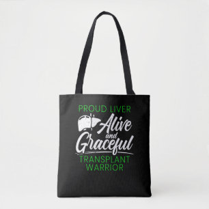 Bolso De Tela Orgulloso receptor de órgano guerrero de trasplant