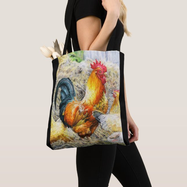Bolso De Tela Orgulloso Rooster (Detalle)