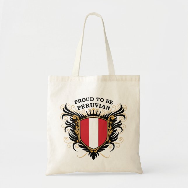Bolso De Tela Orgulloso ser peruano (Frente)