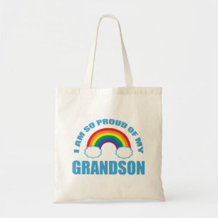 Bolso De Tela Orgullosos de mis abuelos arcoiris nietos