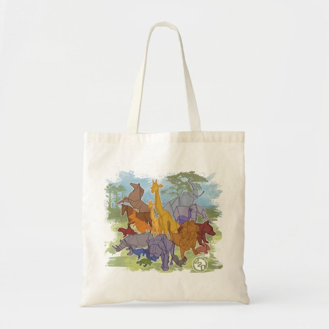 Bolso De Tela Origami Menagerie (Frente)