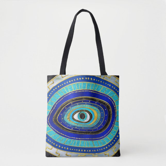 Bolso De Tela Ornamento de Evil Eye Amulet (Anverso)
