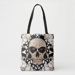 Bolso De Tela Ornamento decorativo tribal Arte craneal maya
