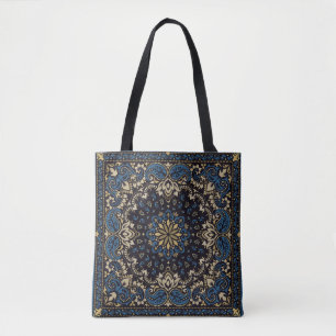 Bolso De Tela ornamento vintage paisley Bandana Imprimir, cuello
