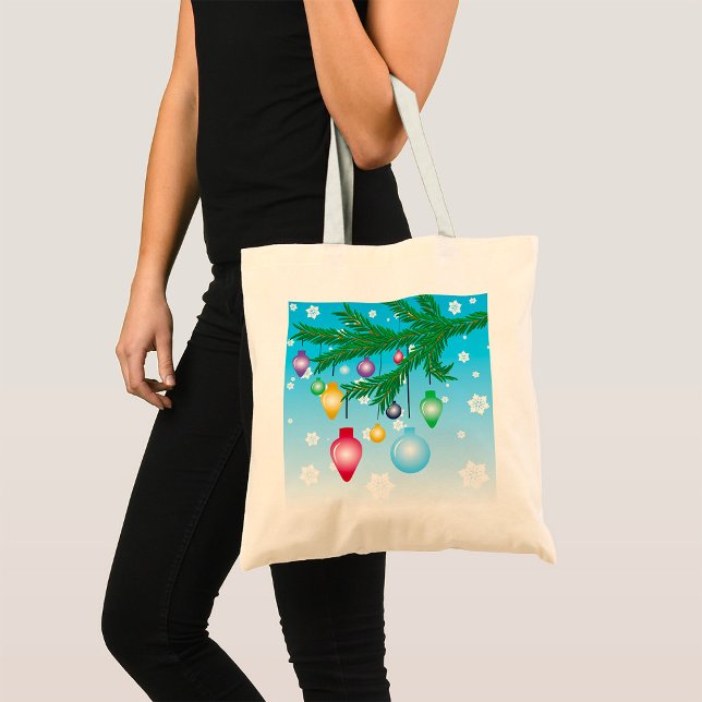 Bolso De Tela Ornamentos de árbol de Navidad Tote Bag (Subido por el creador)