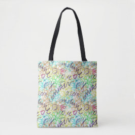Bolso De Tela ornamentos de doodle