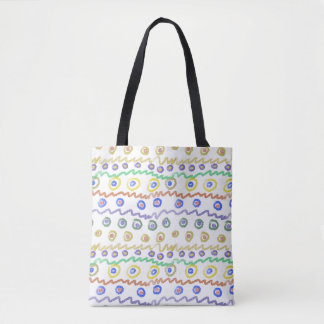 Bolso De Tela ornamentos de doodle