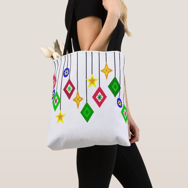 Bolso De Tela Ornamentos de Navidad (Detalle)