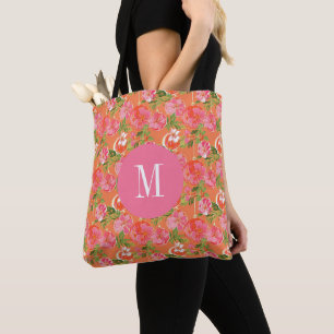 Bolso De Tela Ornamentos de Navidad de Palm Beach Monogramados