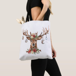 Bolso De Tela Ornamentos de renos de Navidades rusos