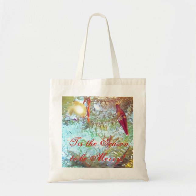 Bolso De Tela Ornamentos de vacaciones en la luz (Frente)