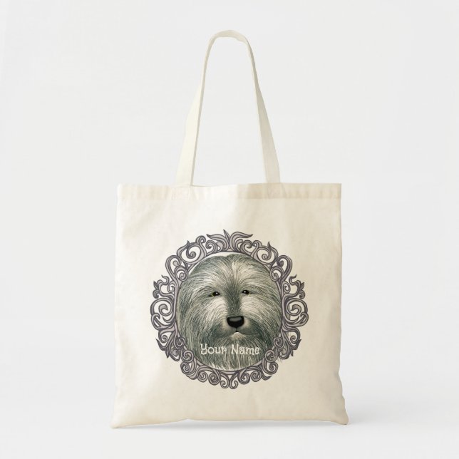 Bolso De Tela Ornate Bearded Collie (Frente)