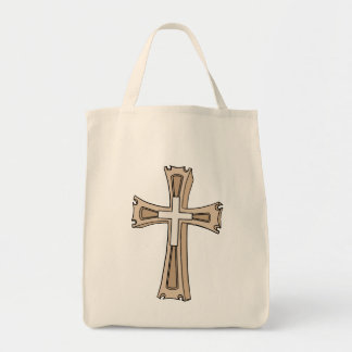 Bolso De Tela Ornate Cross Crest