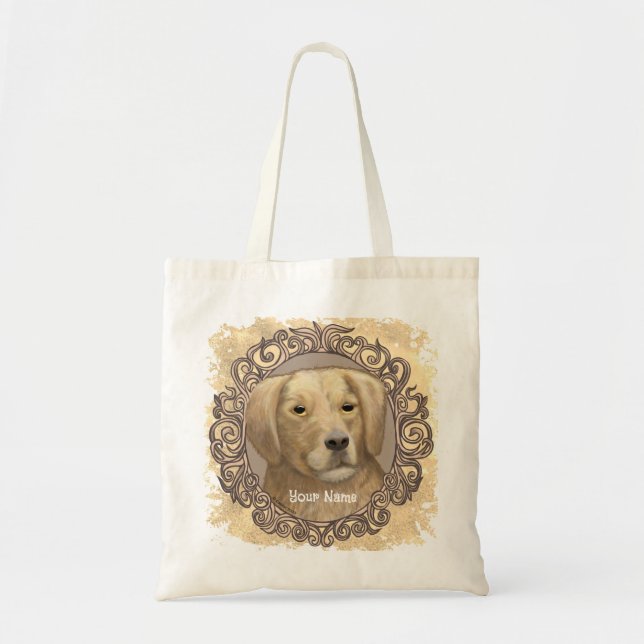 Bolso De Tela Ornate Golden Retriever (Frente)