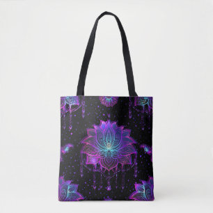 Bolso De Tela Ornate Lotus Flower Seamless Symbol