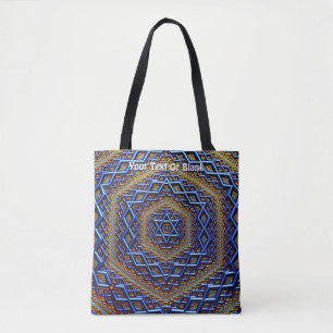 Bolso De Tela Ornate Metallic Magen David