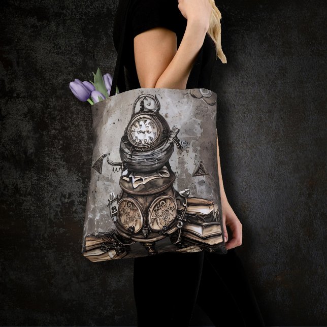 Bolso De Tela Ornate Steampunk Cauldron | Libros de ortografía y (Subido por el creador)