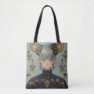 Bolso De Tela Ornate Steampunk Fantasy Anime Chica