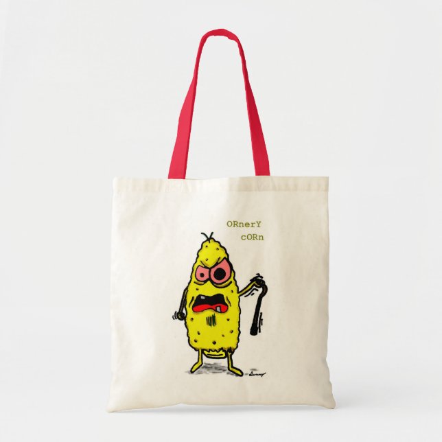 Bolso De Tela Ornery Corn Tote Bag (Frente)
