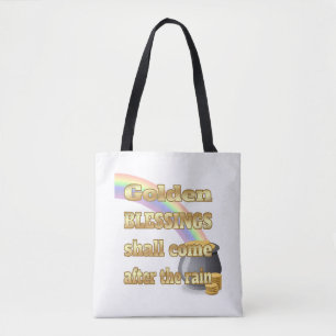 Bolso De Tela Oro al final del arcoiris