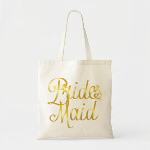 Bolso De Tela Oro de la dama de honor