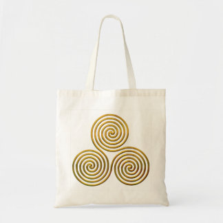 Bolso De Tela Oro de Triskele