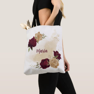 Bolso De Tela Oro dorado marrón verde beige