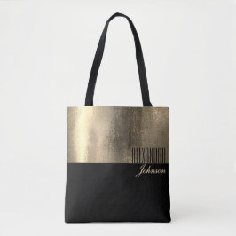 Bolso De Tela Oro Negro Nombre Elegante