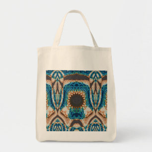 Bolso De Tela Oro turquesa Sol Southwestern Art