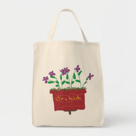 Bolso De Tela Orquídea