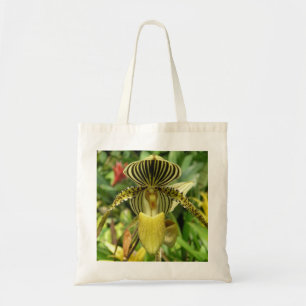 Bolso De Tela Orquídea amarilla con amarillo y el tote de las