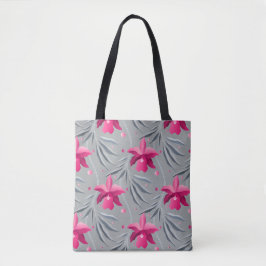 Bolso De Tela orquídea con hojas de baile