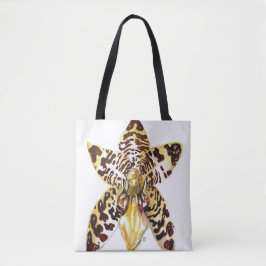 Bolso De Tela Orquídea de Ansellia Africana