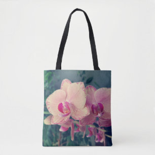 Bolso De Tela Orquídea falaenopsis ppolka punto flores rosadas f