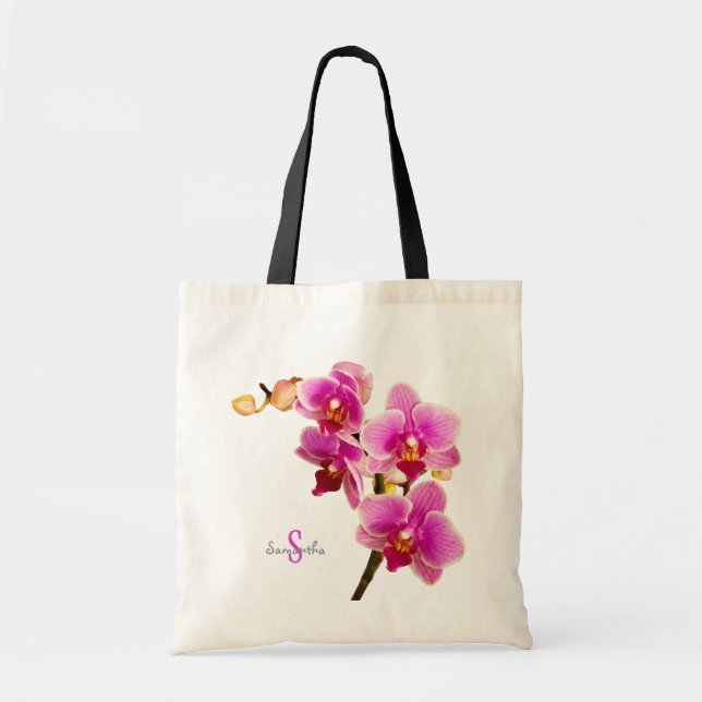 Bolso De Tela Orquídea púrpura (Frente)