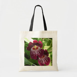 Bolso De Tela Orquídeas de Marrón II Elegante Floral