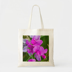 Bolso De Tela Orquídeas Púrpura