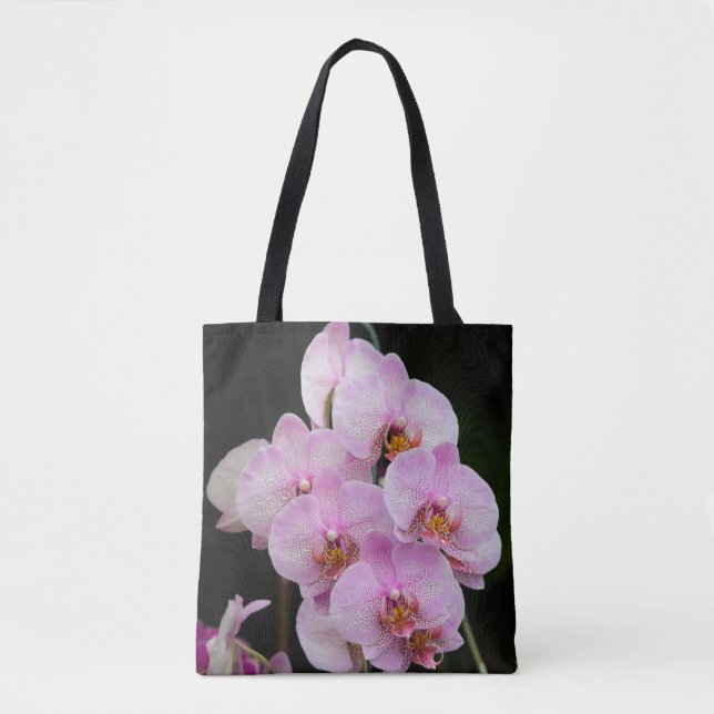 Bolso De Tela Orquídeas rosadas altas (Anverso)