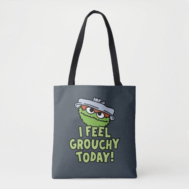 Bolso De Tela Oscar el Grouch | Hoy Me Siento Grouchy. (Anverso)
