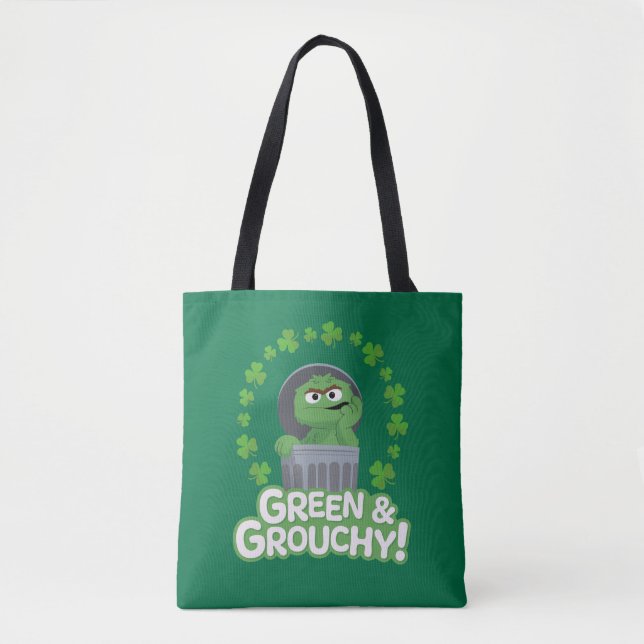 Bolso De Tela Oscar | ¡Verde y Grouchy! (Anverso)