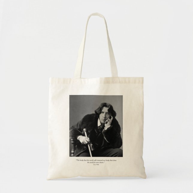 Bolso De Tela Oscar Wilde Tote Bag (Frente)