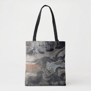 Bolso De Tela Oscile la pintura de un toro y de los caballos,